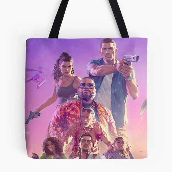 Item preview, Open World Crime Action Game - Tropical Sunset Gaming Poster designed and sold by William Cano.