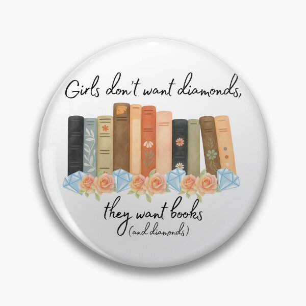 Item preview, Books & Diamonds designed and sold by TotAlyBooked.