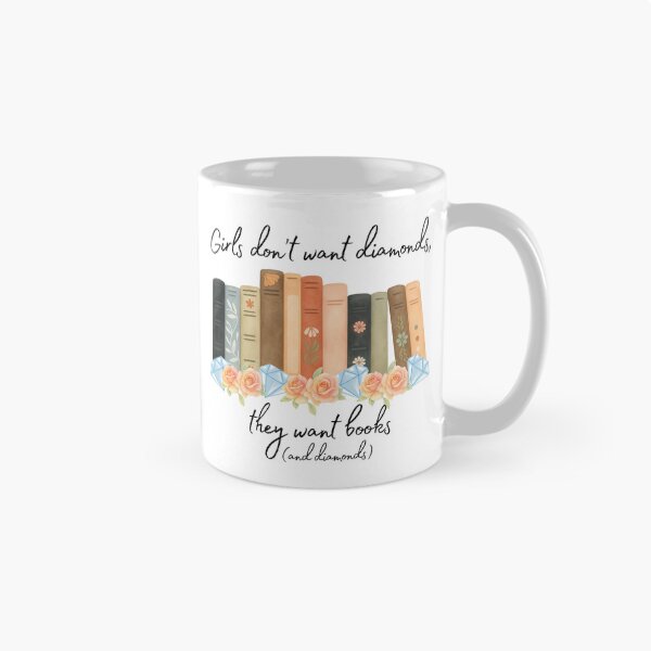 Item preview, Books & Diamonds designed and sold by TotAlyBooked.