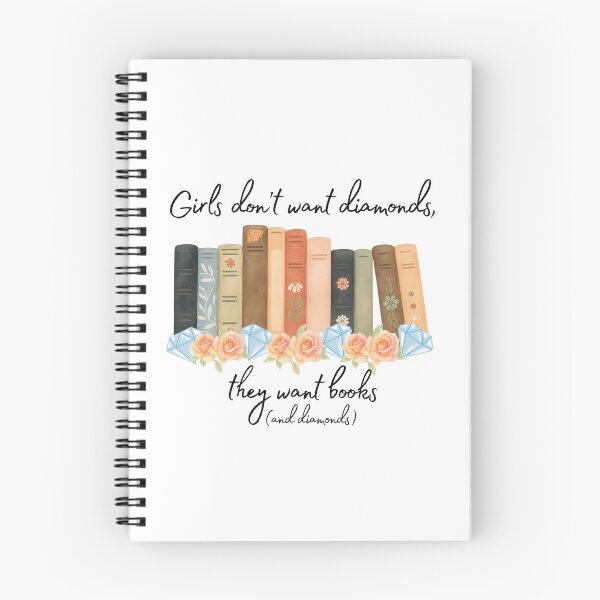 Item preview, Books & Diamonds designed and sold by TotAlyBooked.