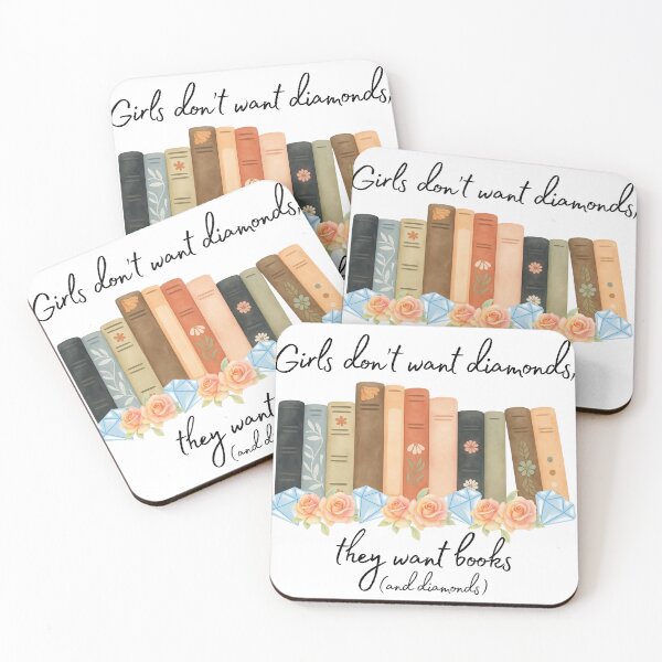 Item preview, Books & Diamonds designed and sold by TotAlyBooked.