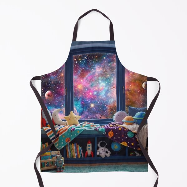 Item preview, Outer Space Rocketship Kids Bedroom View designed and sold by Adventure Ambience Studio.