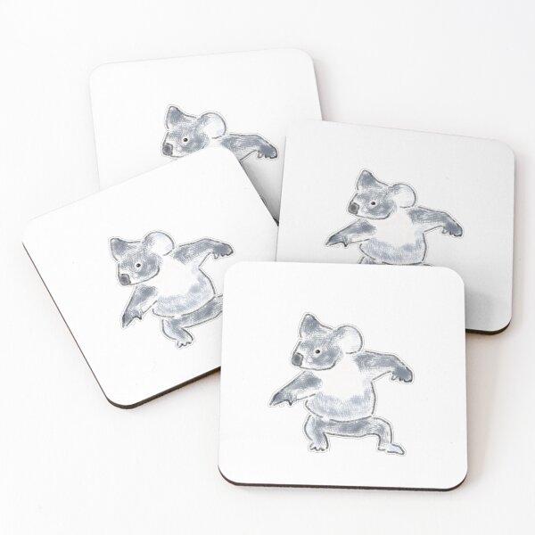 Item preview, Funny Dancing Koala Illustration / Funny Martial Arts Koala designed and sold by raun.draw.