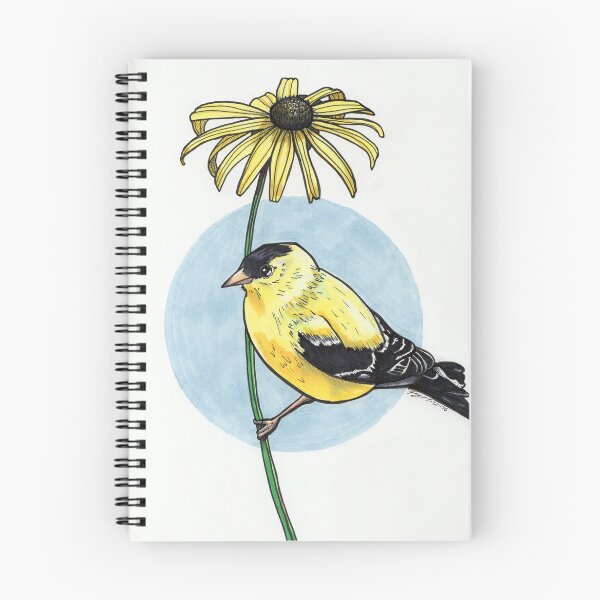 Item preview, American Goldfinch and Black-Eyed Susan designed and sold by Drawn-To-Nature.