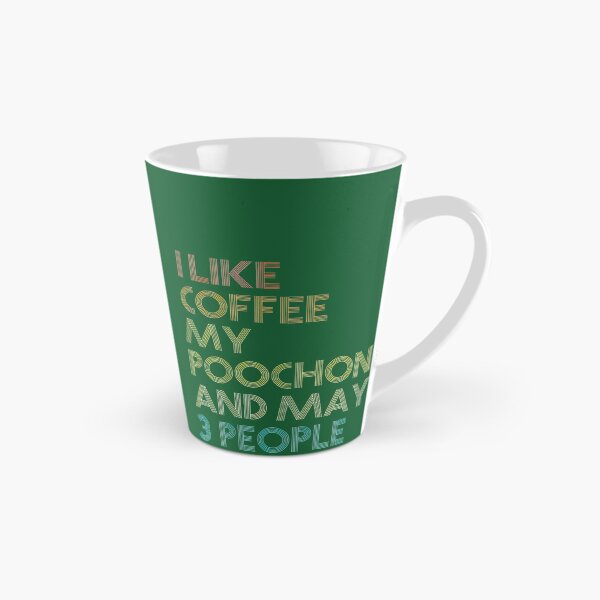 Item preview, Poochon Dog Owner Coffee Lovers Funny Quote Vintage Retropng designed and sold by MatthewhhyOver.