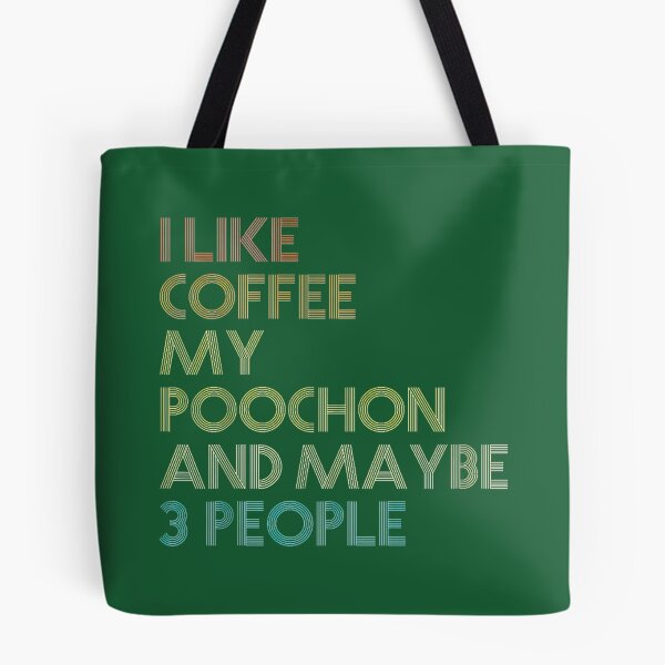 Item preview, Poochon Dog Owner Coffee Lovers Funny Quote Vintage Retropng designed and sold by MatthewhhyOver.