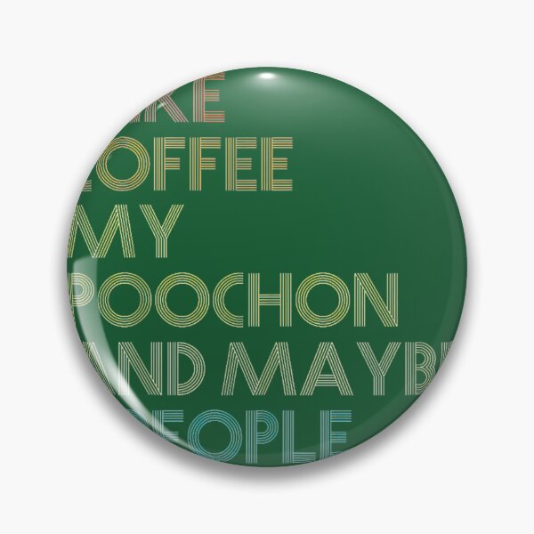Item preview, Poochon Dog Owner Coffee Lovers Funny Quote Vintage Retropng designed and sold by MatthewhhyOver.
