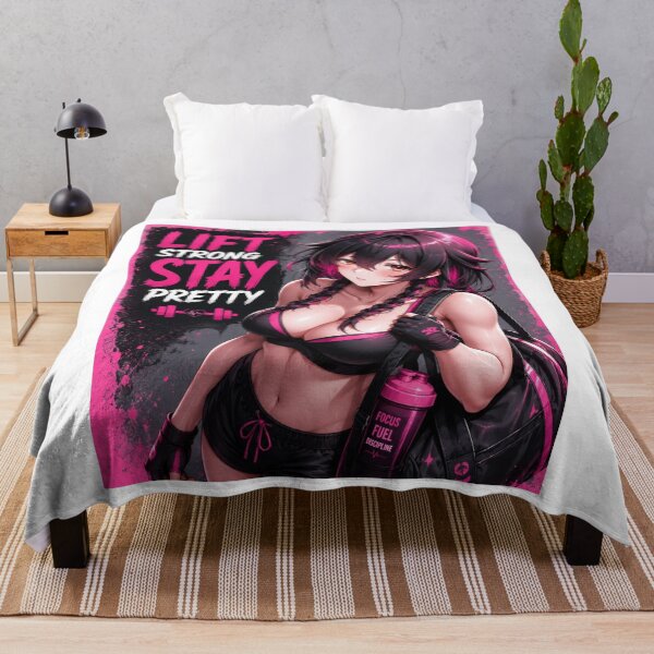Item preview, Anime Fitness Gym Girl Lift Strong Stay Pretty Workout Design designed and sold by Digistore1221.