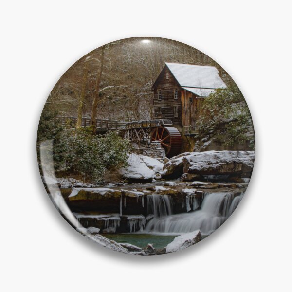 Item preview, Glade Creek Grist Mill in Winter designed and sold by NateNelsonPhoto.