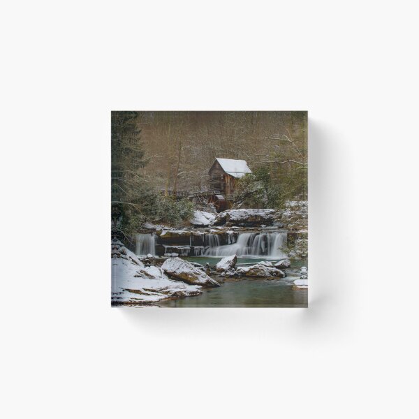 Item preview, Glade Creek Grist Mill in Winter designed and sold by NateNelsonPhoto.