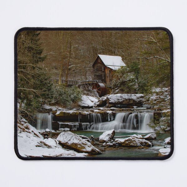 Item preview, Glade Creek Grist Mill in Winter designed and sold by NateNelsonPhoto.