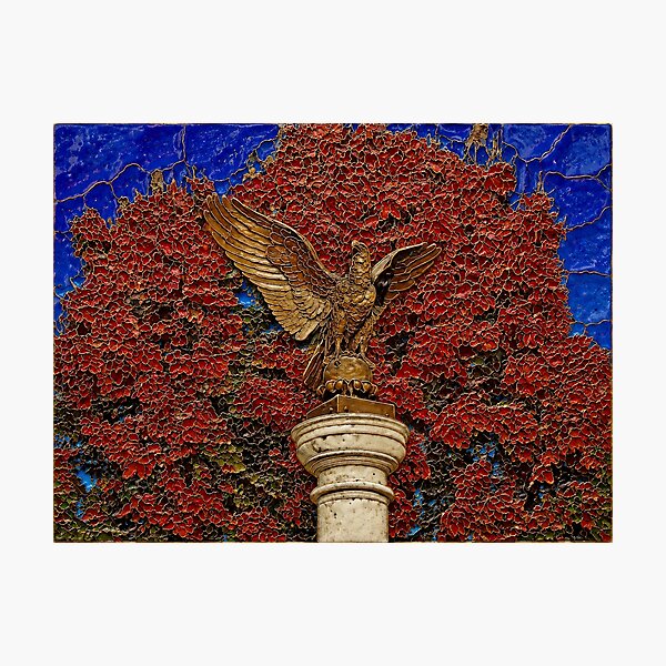 Item preview, Bronze Wings Against Crimson designed and sold by Robert Meyers-Lussier.