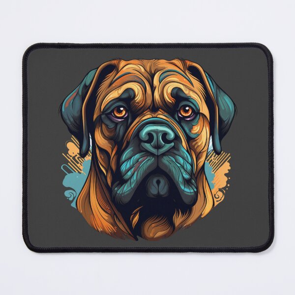 Item preview, Colorful Bullmastiff puppy dog designed and sold by MendaciousMina.