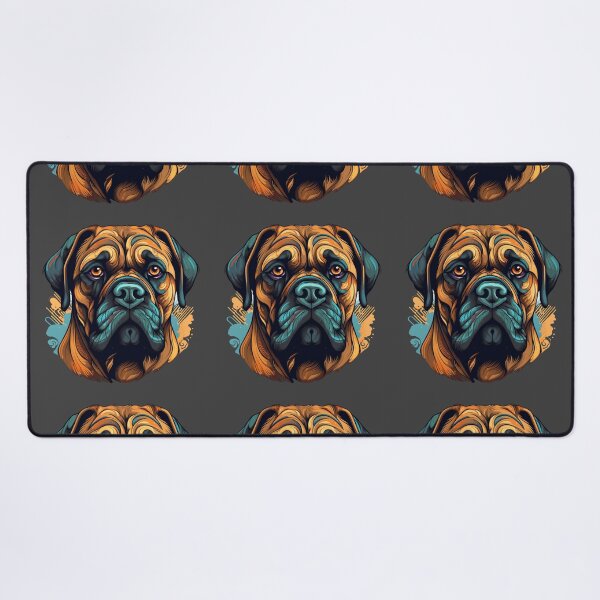 Item preview, Colorful Bullmastiff puppy dog designed and sold by MendaciousMina.