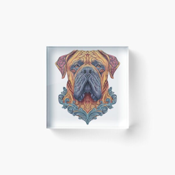 Item preview, Colorful Bullmastiff puppy dog designed and sold by MendaciousMina.