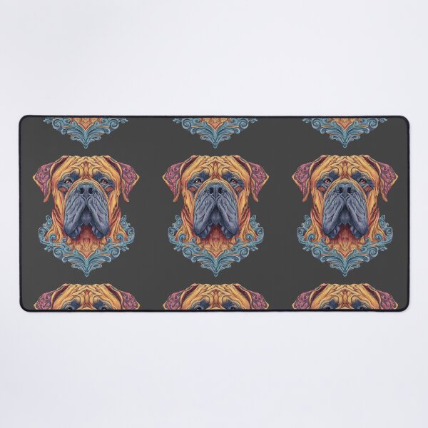 Item preview, Colorful Bullmastiff puppy dog designed and sold by MendaciousMina.