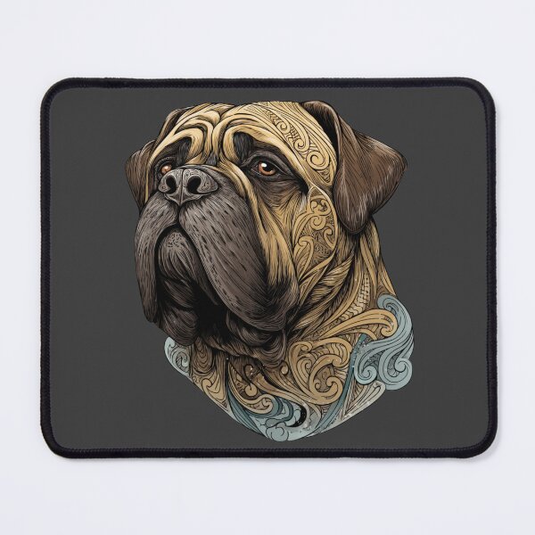 Item preview, Colorful Bullmastiff puppy dog designed and sold by MendaciousMina.