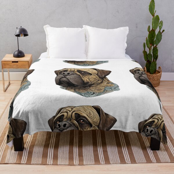 Item preview, Colorful Bullmastiff puppy dog designed and sold by MendaciousMina.