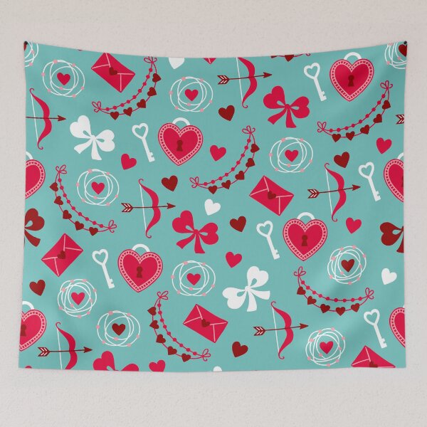 Item preview, Valentine's Day: Keys to Unlock the Heart Pattern designed and sold by DEC02.
