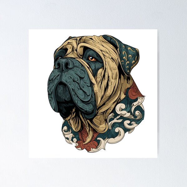 Item preview, Bullmastiff puppy dog designed and sold by MendaciousMina.