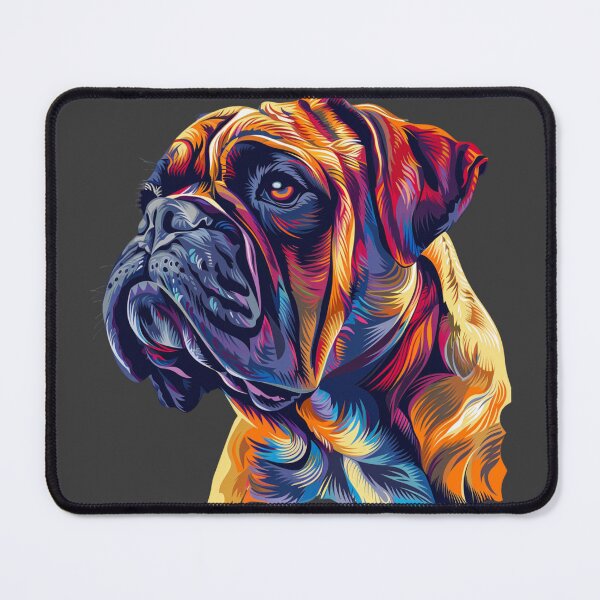 Item preview, Colorful Bullmastiff puppy dog designed and sold by MendaciousMina.