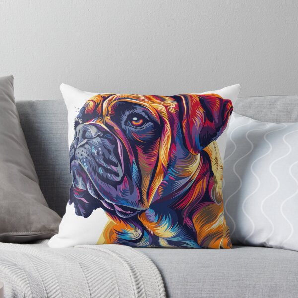 Item preview, Colorful Bullmastiff puppy dog designed and sold by MendaciousMina.