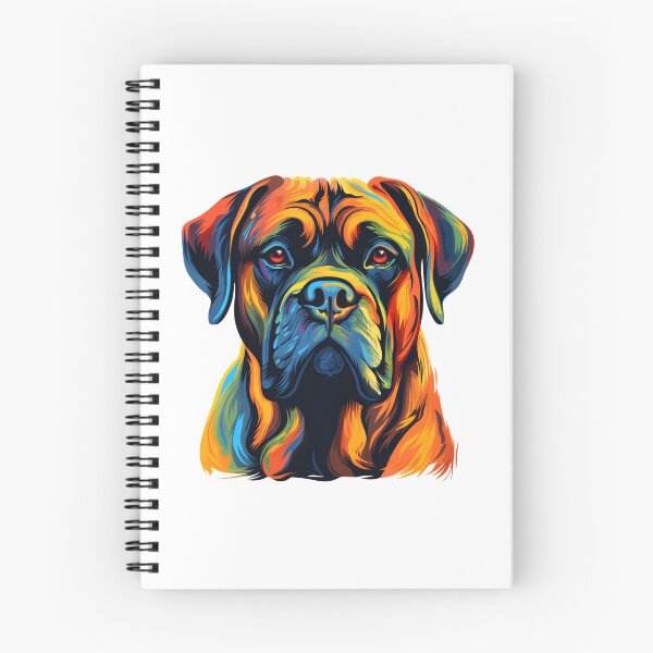 Item preview, Colorful Bullmastiff puppy dog designed and sold by MendaciousMina.