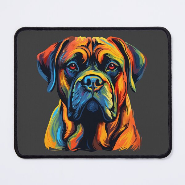 Item preview, Colorful Bullmastiff puppy dog designed and sold by MendaciousMina.