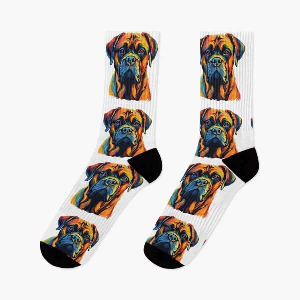 Item preview, Colorful Bullmastiff puppy dog designed and sold by MendaciousMina.
