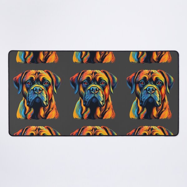 Item preview, Colorful Bullmastiff puppy dog designed and sold by MendaciousMina.