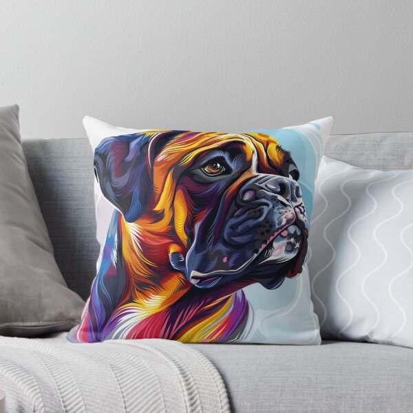 Item preview, Colorful Bullmastiff puppy dog designed and sold by MendaciousMina.