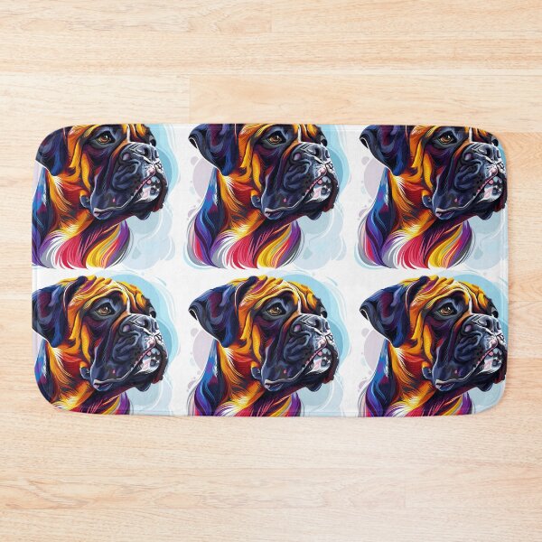 Item preview, Colorful Bullmastiff puppy dog designed and sold by MendaciousMina.