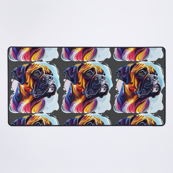 Item preview, Colorful Bullmastiff puppy dog designed and sold by MendaciousMina.