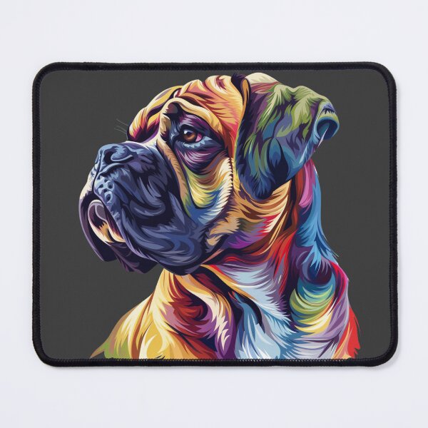 Item preview, Colorful Bullmastiff puppy dog designed and sold by MendaciousMina.