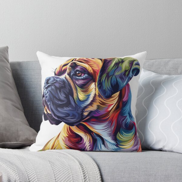 Item preview, Colorful Bullmastiff puppy dog designed and sold by MendaciousMina.
