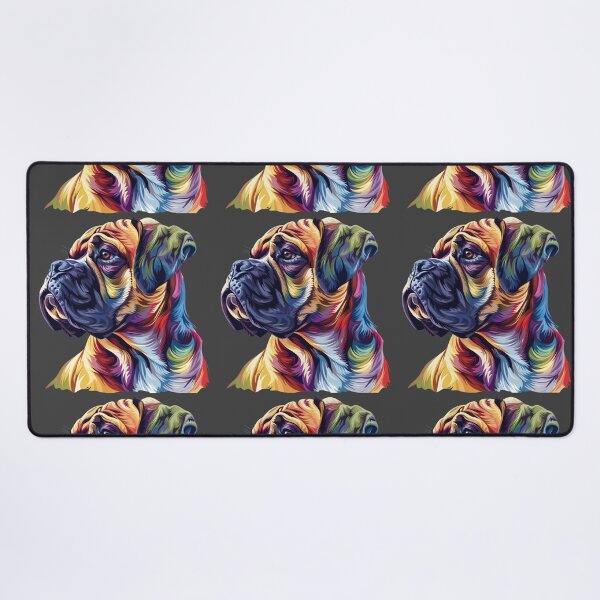 Item preview, Colorful Bullmastiff puppy dog designed and sold by MendaciousMina.