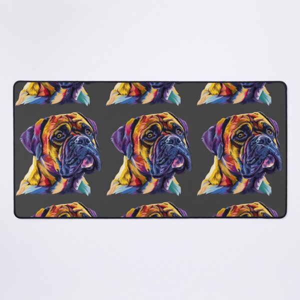 Item preview, Colorful Bullmastiff puppy dog designed and sold by MendaciousMina.