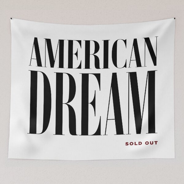 Item preview, American Dream – Sold Out | Minimalist Typography Graphic designed and sold by Vibrantdream.
