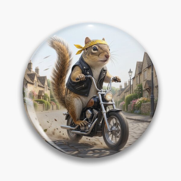 Item preview, Thirteen-Lined Ground Squirrel Rides His Motorcycle designed and sold by Tridentulus.