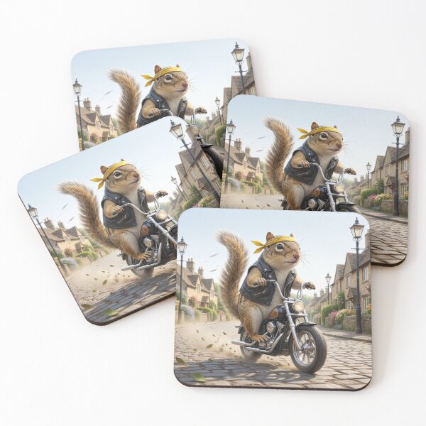 Item preview, Thirteen-Lined Ground Squirrel Rides His Motorcycle designed and sold by Tridentulus.