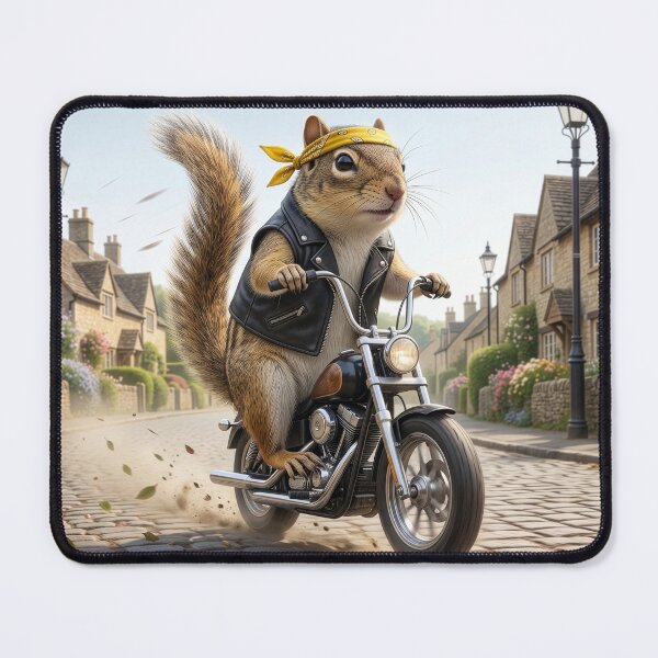 Item preview, Thirteen-Lined Ground Squirrel Rides His Motorcycle designed and sold by Tridentulus.