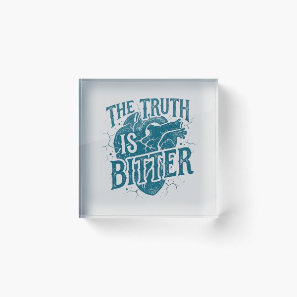 Item preview, The Truth Is Bitter Grunge Anatomical Heart Typography designed and sold by rich-moda.