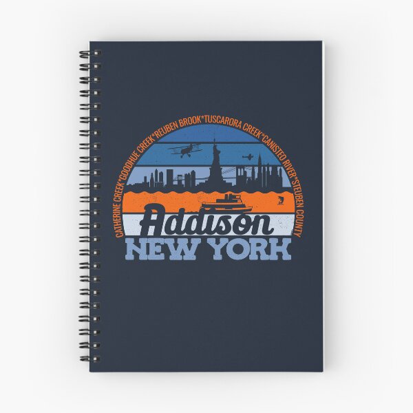 Item preview, Addison New York Sunset Retro Vintage Local Pride Logo designed and sold by CRHPOD20.