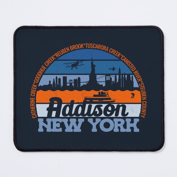 Item preview, Addison New York Sunset Retro Vintage Local Pride Logo designed and sold by CRHPOD20.