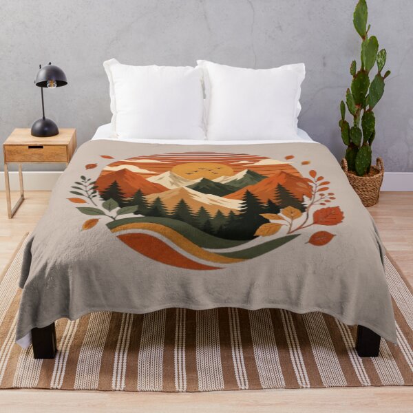 Item preview, The Urban Explorer | Autumn Mountain Sunset Boho Fall Landscape designed and sold by The Urban Explorer.