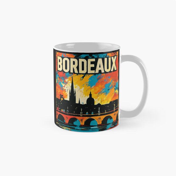 Item preview, Bordeaux France Vintage Travel Poster Colorful Painting Retro Art designed and sold by RDproject.