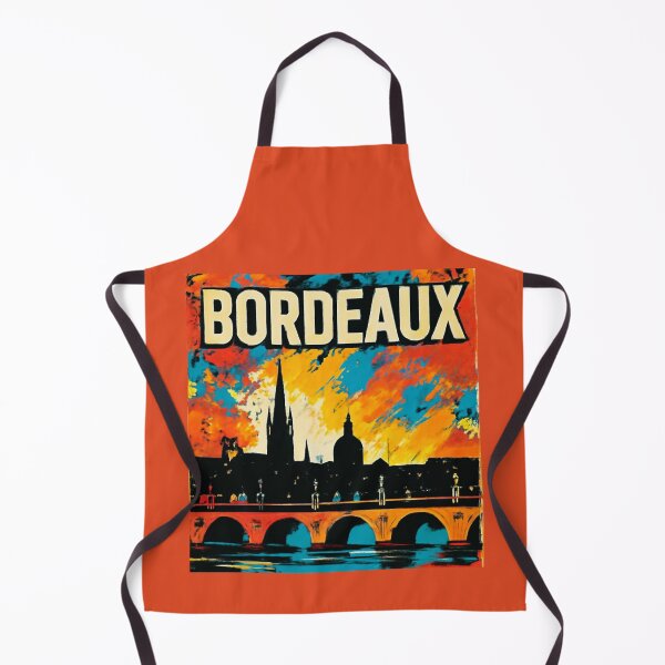 Item preview, Bordeaux France Vintage Travel Poster Colorful Painting Retro Art designed and sold by RDproject.