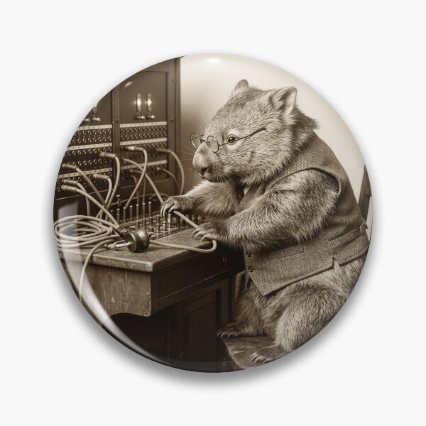 Item preview, Wombat Switchboard Operator Connects Calls designed and sold by Tridentulus.