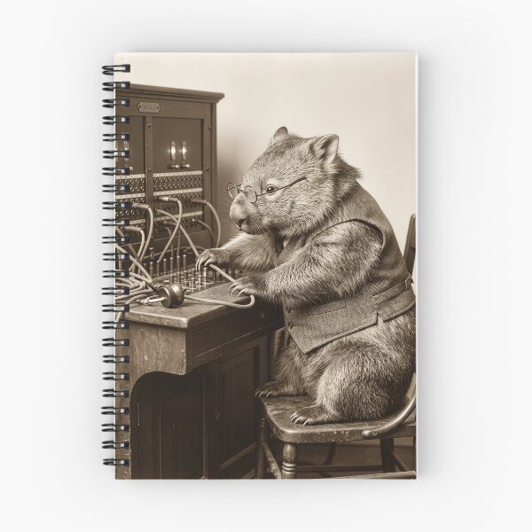 Item preview, Wombat Switchboard Operator Connects Calls designed and sold by Tridentulus.