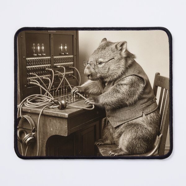Item preview, Wombat Switchboard Operator Connects Calls designed and sold by Tridentulus.